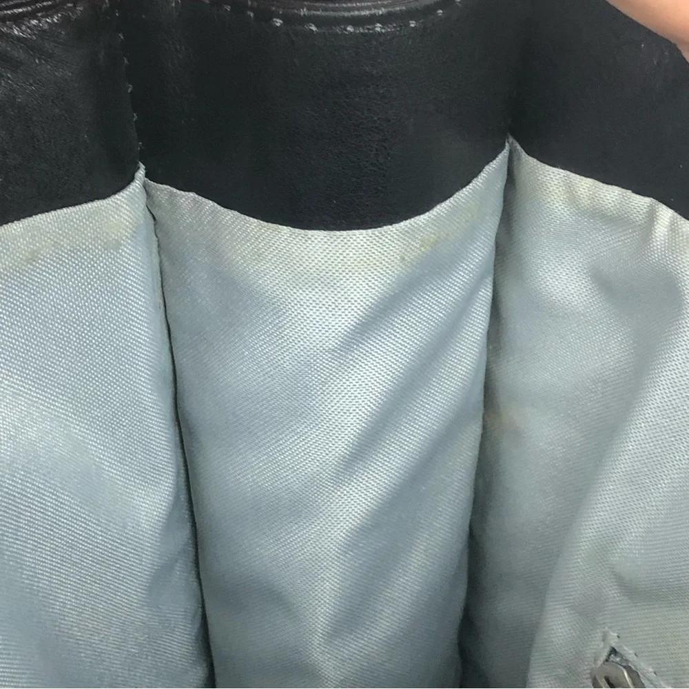 Piel Leather Open Market Bag Black Shoulder Bag 12.5x10.5x2 in. - Picture 9 of 12